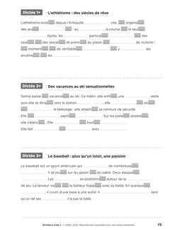 En route pour la dictée CE2-CM1 ! Vive le sport ! Ed. 2024 - Fichier de l'enseignant
