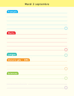 Agenda DYS primaire CE2 CM1 CM2 - 7-10 ans
