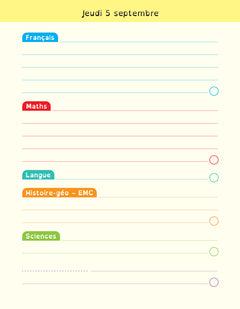 Agenda DYS primaire CE2 CM1 CM2 - 7-10 ans