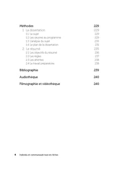 Individu et communauté - Tout-en-fiches - Prépas scientifiques Français-philosophie - 2024-2025