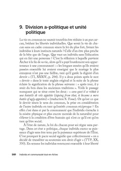 Individu et communauté - Tout-en-fiches - Prépas scientifiques Français-philosophie - 2024-2025