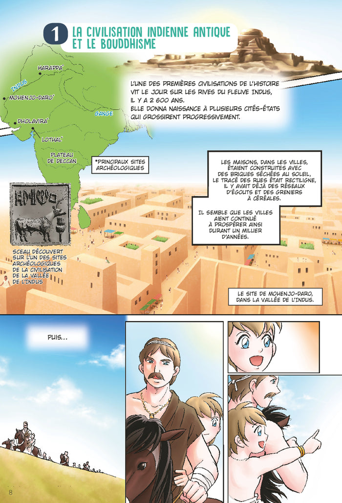 L'histoire en manga 3. L'Inde et la Chine antiques