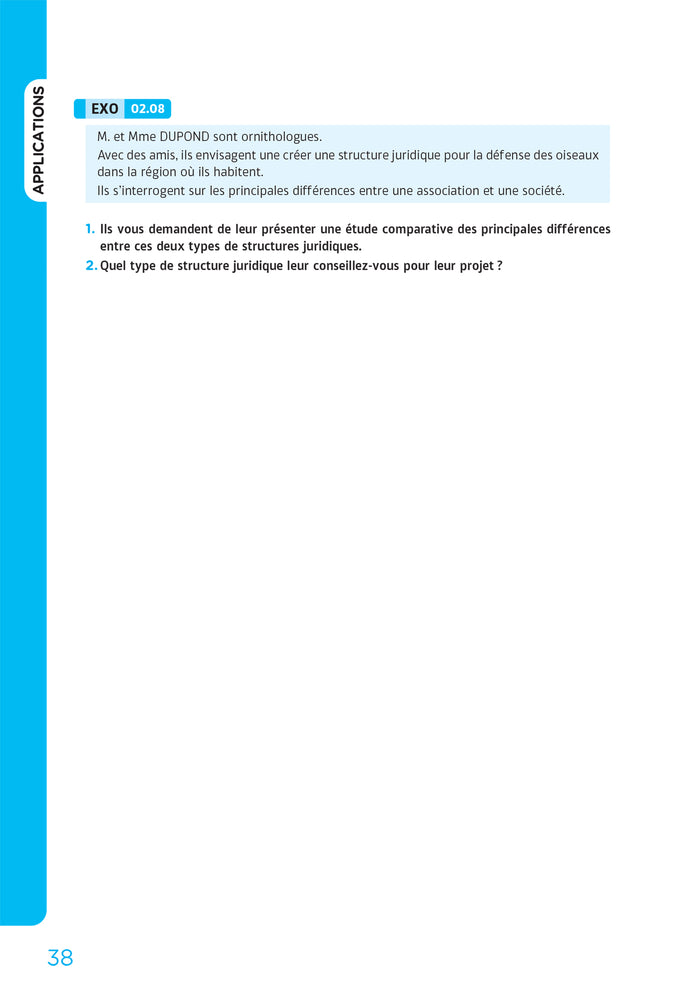 DSCG 1 - Gestion juridique fiscale et sociale - Cas pratiques 2024-2025