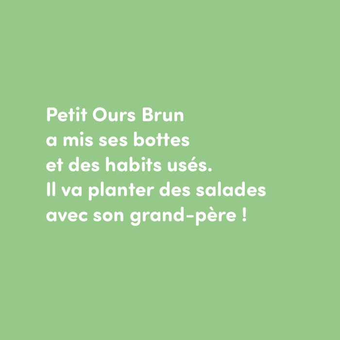 Petit Ours Brun jardine avec Papi