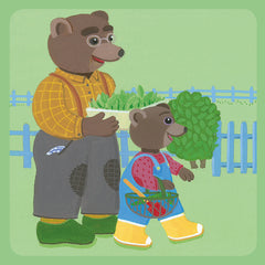 Petit Ours Brun jardine avec Papi