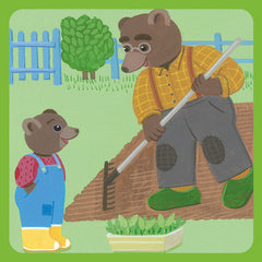 Petit Ours Brun jardine avec Papi