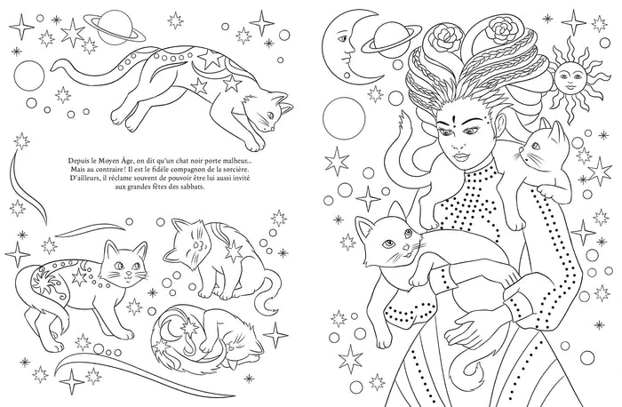 Le grimoire à colorier des sorcières
