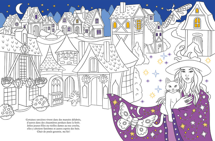 Le grimoire à colorier des sorcières