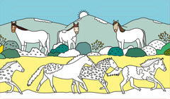 Les chevaux et poneys - Coloriage magique à l'eau