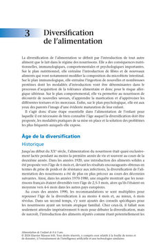 Alimentation de l'enfant de 0 à 3 ans