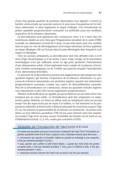 Alimentation de l'enfant de 0 à 3 ans