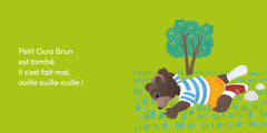 Petit ours brun s'est fait mal