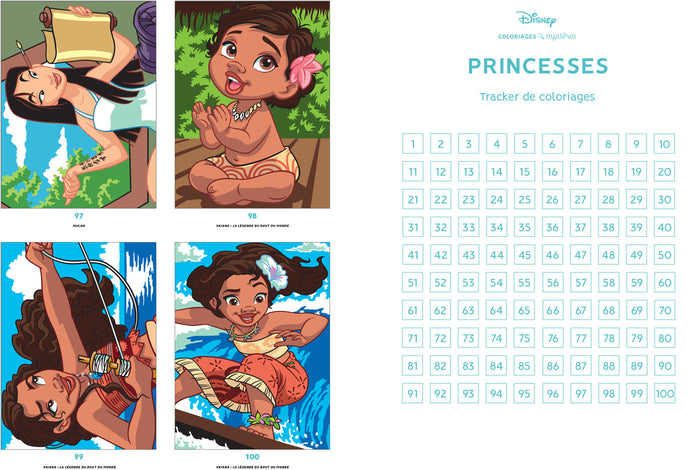 Coloriages mystères Disney Collector - Princesses