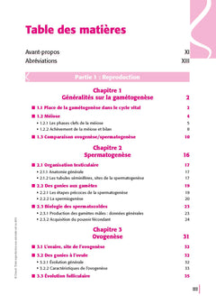 Reproduction et Embryologie 2e éd.