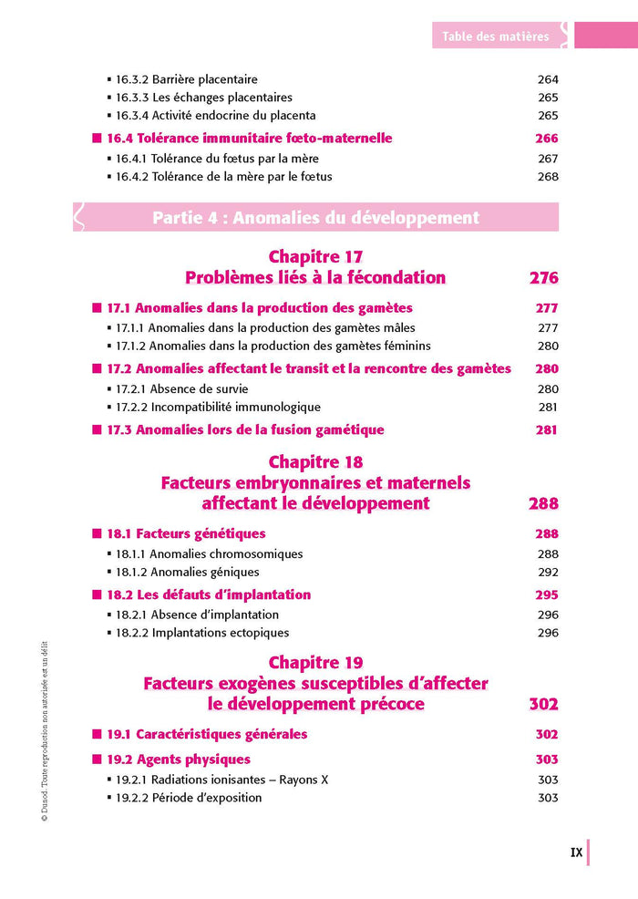 Reproduction et Embryologie 2e éd.