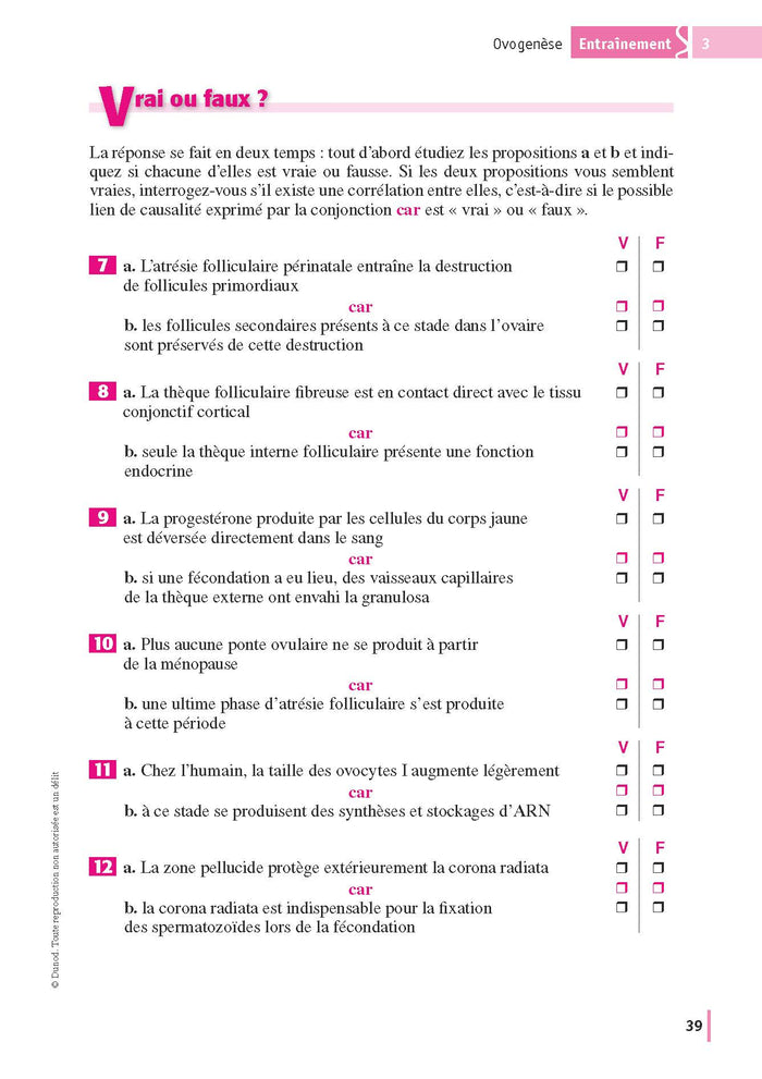 Reproduction et Embryologie 2e éd.