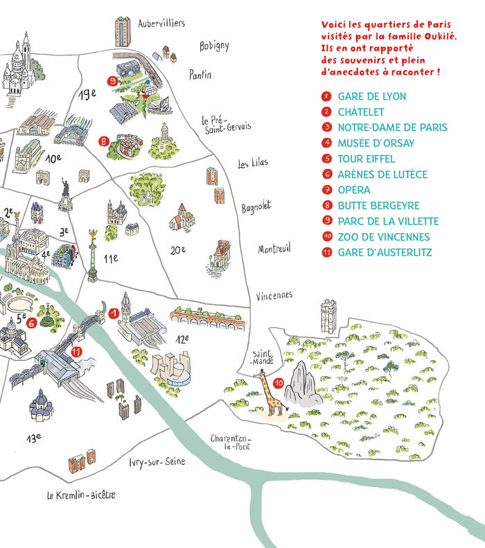 La famille Oukilé visite Paris