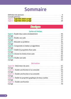 Annales Objectif BAC 2025 - Spécialité Maths Tle