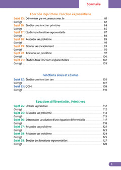 Annales Objectif BAC 2025 - Spécialité Maths Tle