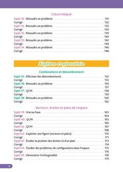 Annales Objectif BAC 2025 - Spécialité Maths Tle