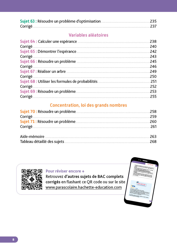 Annales Objectif BAC 2025 - Spécialité Maths Tle