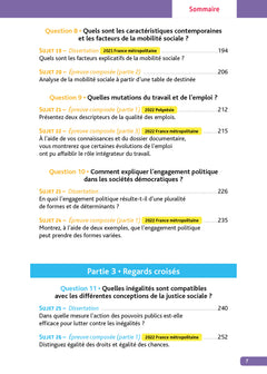 Annales Objectif Bac 2025 - Spécialité SES Tle