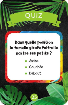 Le Quiz des animaux UNE SAISON AU ZOO
