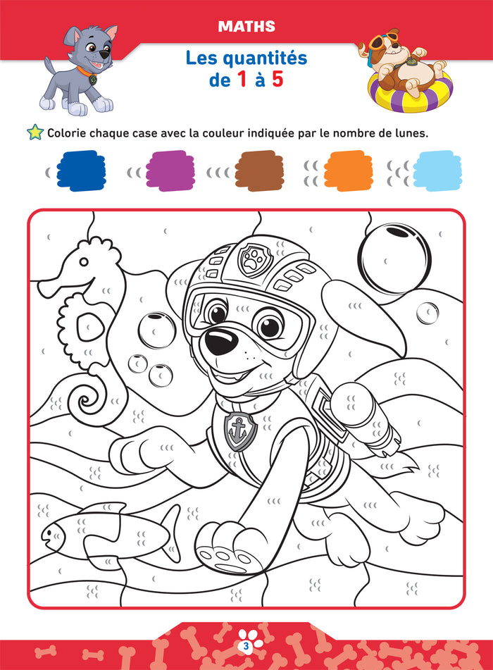 Mon coloriage magique Pat'Patrouille GS - 5 ans