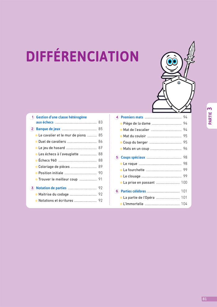 Enseigner pratiques - Apprendre à jouer aux échecs en classe - Cycles 1, 2 et 3