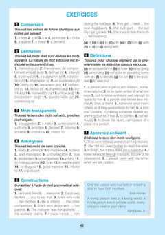 Le vocabulaire anglais