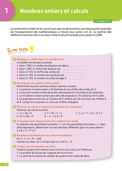 Objectif CRPE 2025 - Maths - 230 exercices pour bien s'entrainer - épreuve écrite d'admissibilité