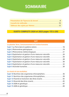 Annales Brevet 2025 - Sciences 3e
