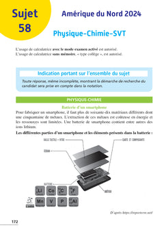 Annales Brevet 2025 - Sciences 3e