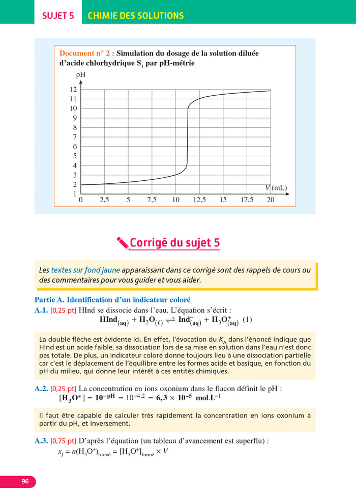 Annales Objectif BAC 2025 - Spécialité Physique-Chimie