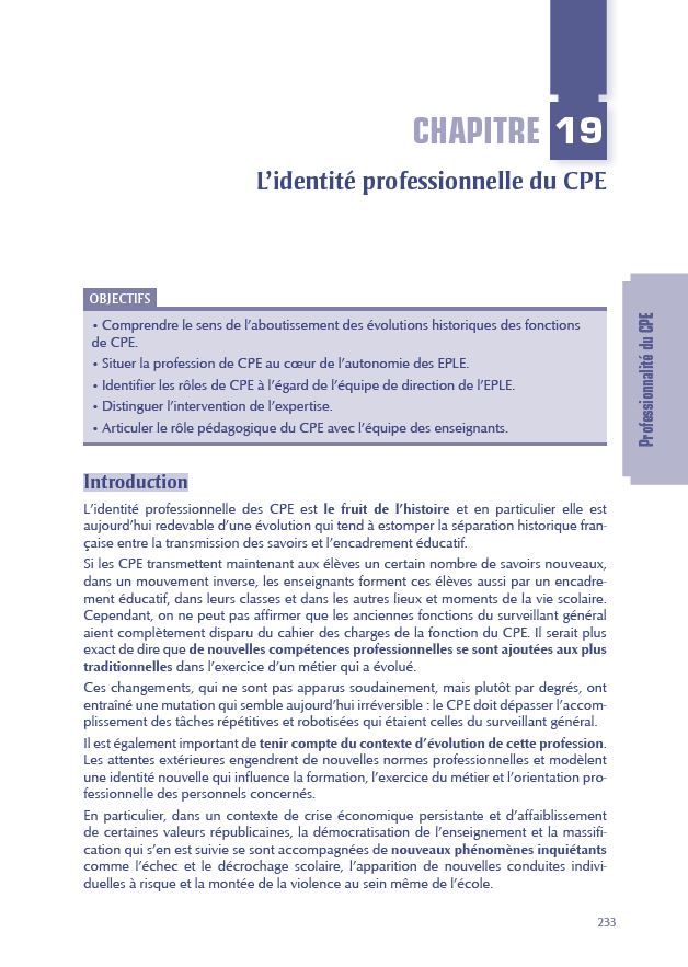 Concours CPE - Conseiller principal d'éducation - 6e éd.