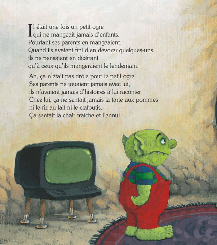 Le petit ogre veut aller à l'école