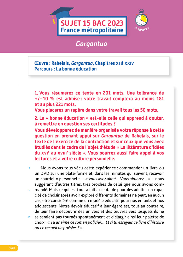 Annales Objectif BAC 2025 - Français 1res STMG - STI2D - ST2S - STL - STD2A - STHR