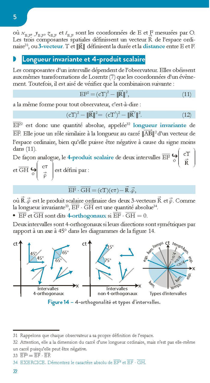 La relativité restreinte