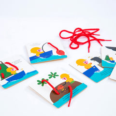 Larguer les amarres - Cartes à lacer TP