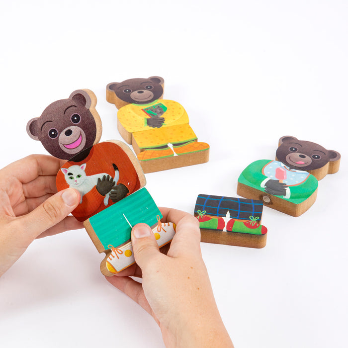 Mon jeu magnétique en bois Petit Ours Brun