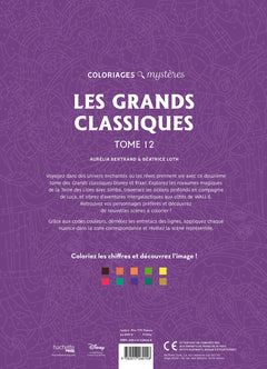 Coloriages mystères Disney -  Les Grands classiques Tome 12