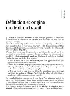 Les Fondamentaux - Droit du travail