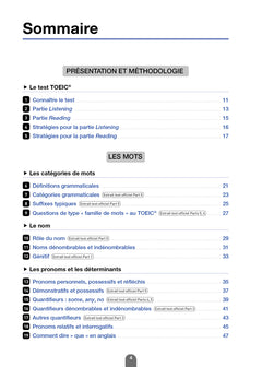Les 100 fiches de grammaire du test TOEIC® (conforme au nouveau test TOEIC)
