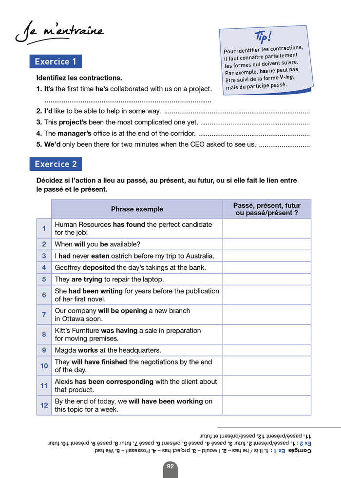 Les 100 fiches de grammaire du test TOEIC® (conforme au nouveau test TOEIC)