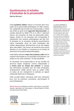 Questionnaires et échelles d'évaluation de la personnalité