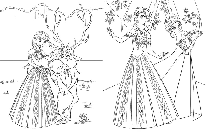 La reine des neiges - 15 minutes par coloriage