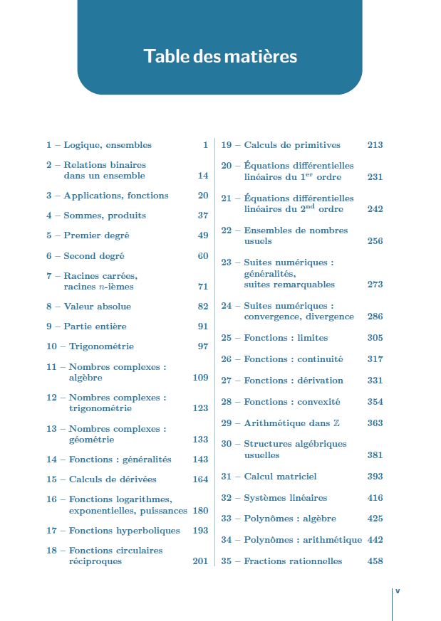 Maths MPSI-MP2I - Tout le 1er semestre