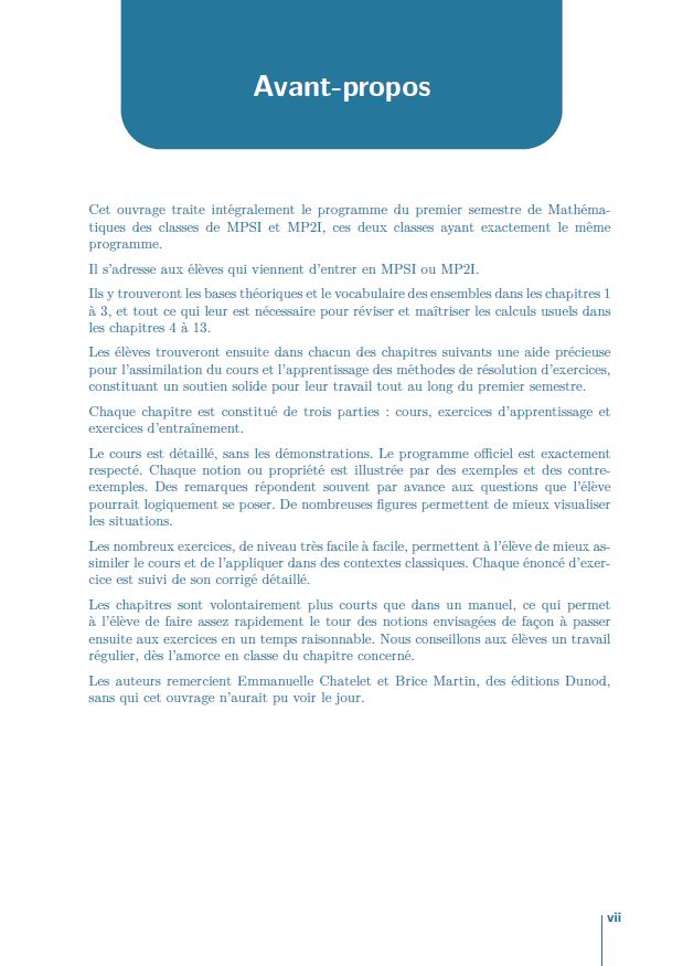 Maths MPSI-MP2I - Tout le 1er semestre