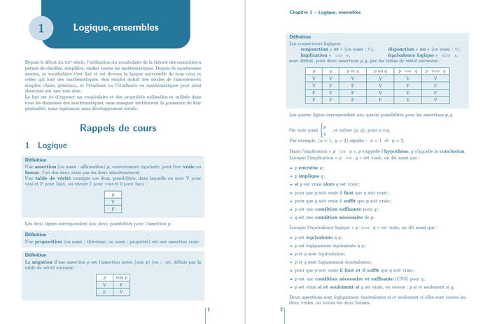 Maths MPSI-MP2I - Tout le 1er semestre