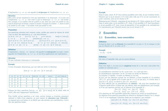 Maths MPSI-MP2I - Tout le 1er semestre